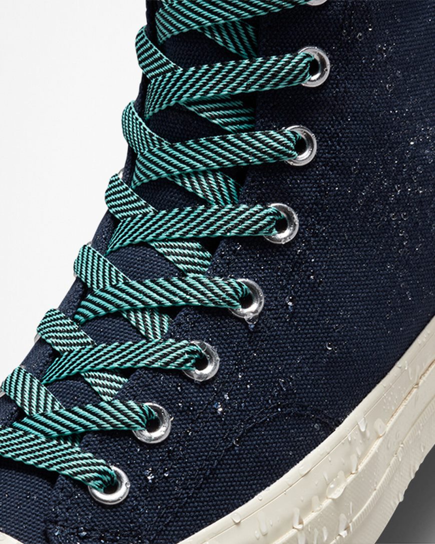 Men's Converse Chuck 70 Counter Climate GORE-TEX High Top Shoes Obsidian / Light Turquoise | AU 51086W